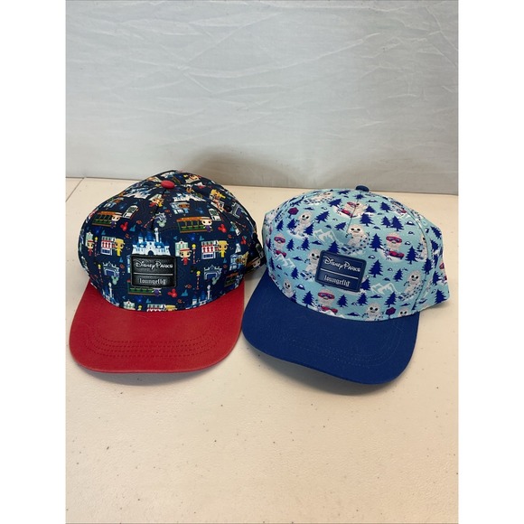 Lot of 2 Disney Parks  Loungefly Snapback Hat Funko Pop Yeti - Picture 1 of 7
